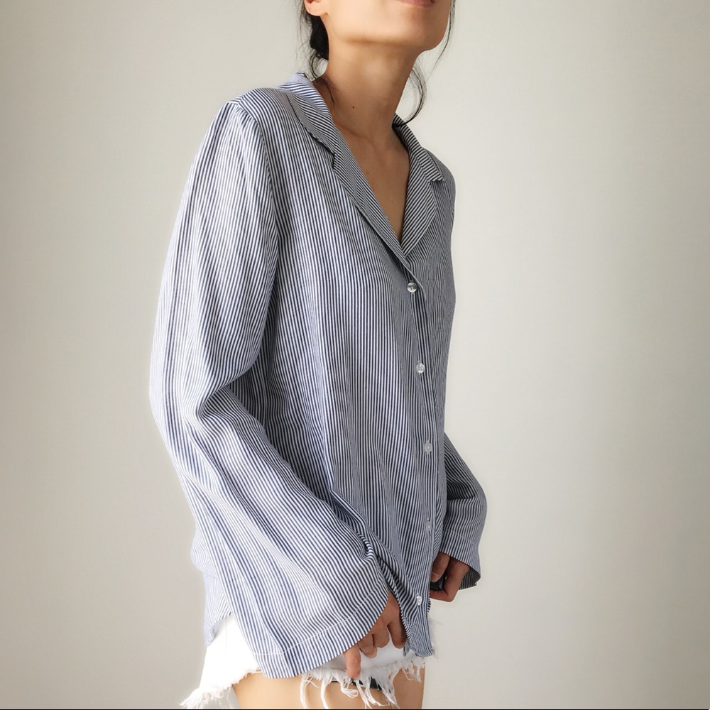 Cape cod style relax shirt top - Picture 4 of 5